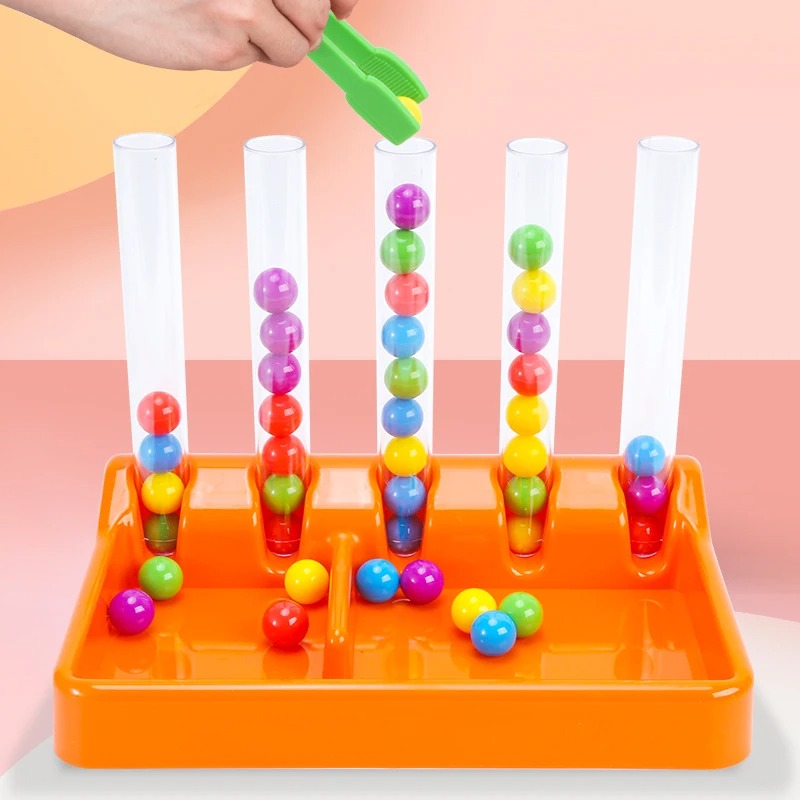 Board Game Fun - لعبة خرز قوس قزح للأطفال، لعبة