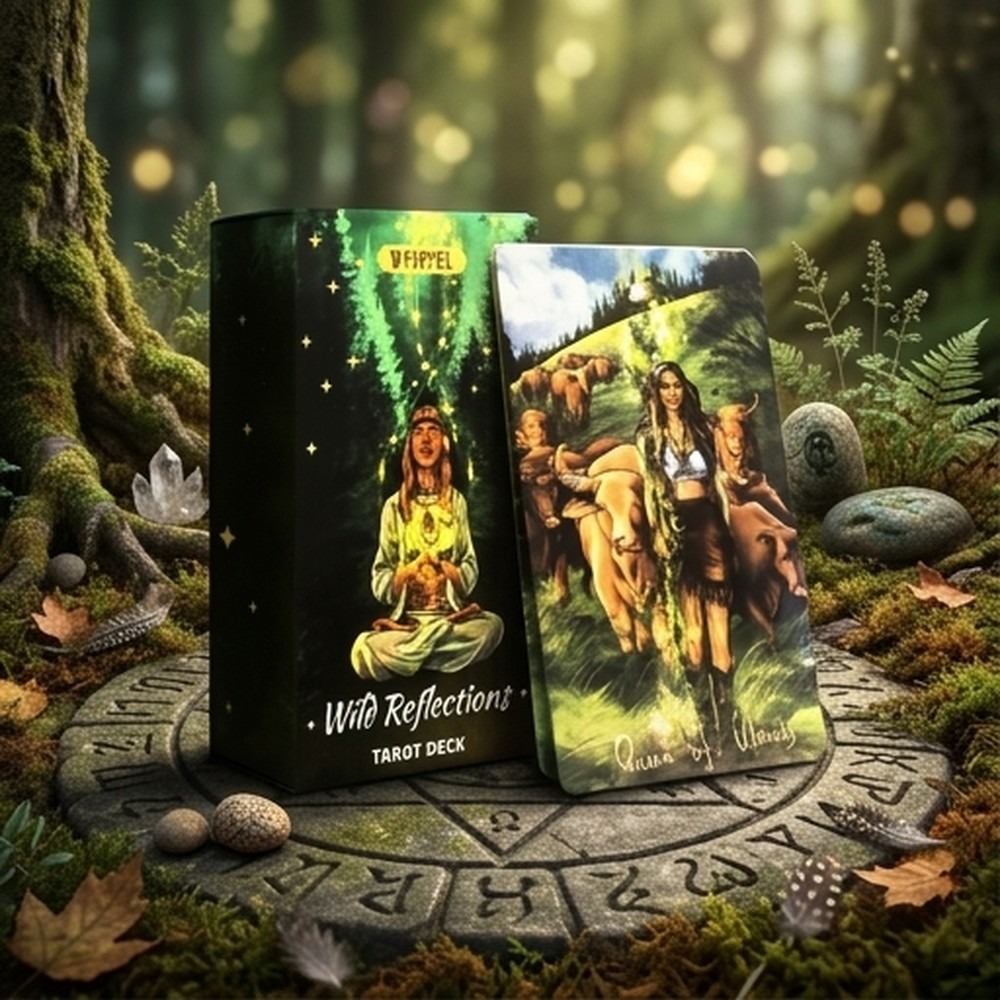 Board Game Wild Wild - تاروت وايلد سايكدليكال: مجموعة بطاقات نبوءة