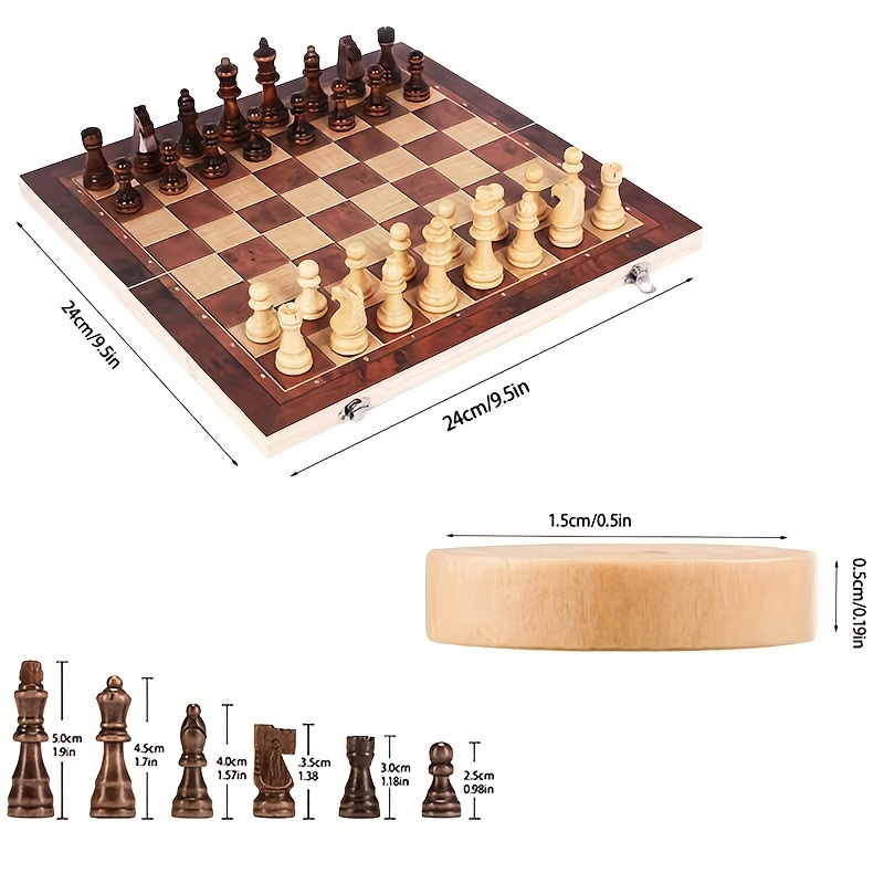 لوحة شطرنج 3 في 1، لوحة ألعاب  - مراجعة Magnetic Travel Chess وسعره