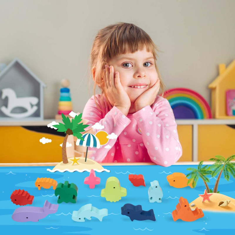 جديد الأطفال مونتيسوري خشبية ا - مراجعة Board Game For 6 Years Old وسعره