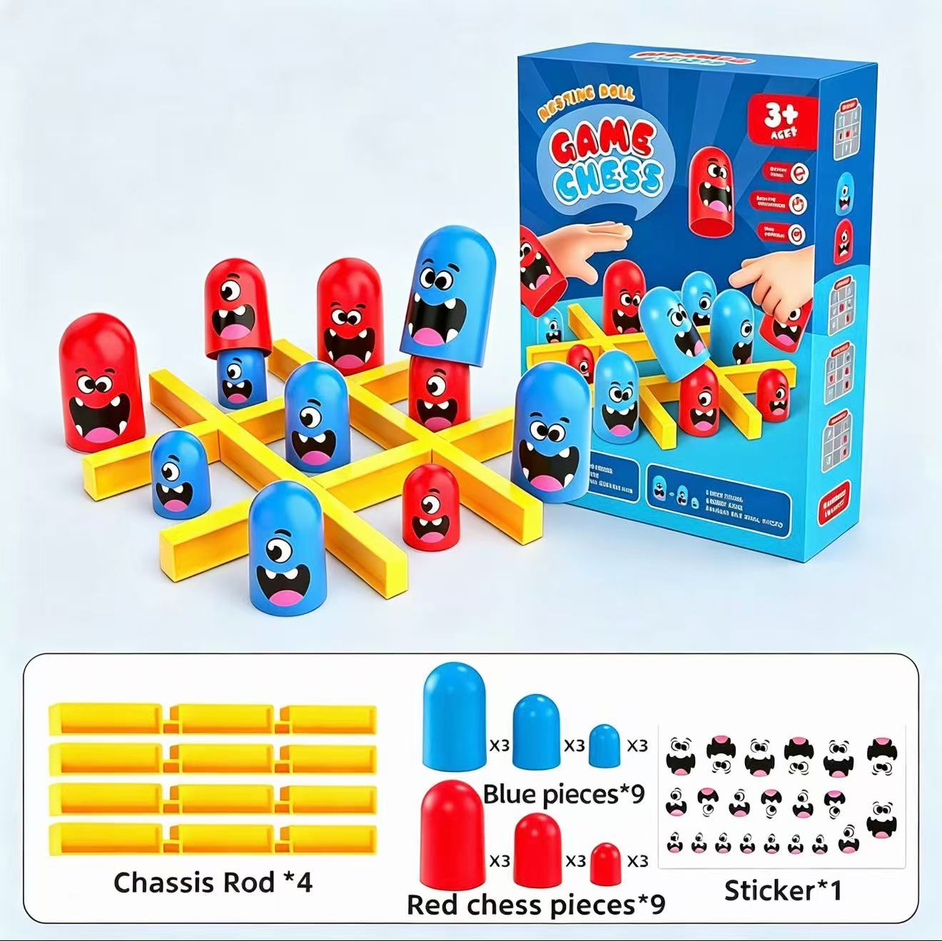 لعبة تيك تاك تو مع أكواب قابلة - مراجعة Board Game For 6 Years Old وسعره
